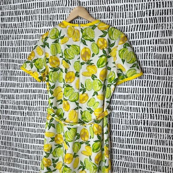 Vintage handmade polyester Lemon Print Dress - Picture 9 of 14